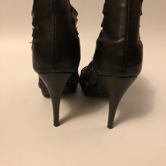 Cathy Jean cage leather heels - Picture 3 of 3